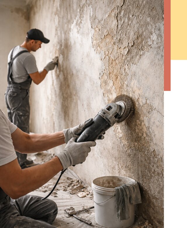 Снятие и удаление краски со стен в Чебоксарах от 2160 руб. — ОТДЕЛОЧНИК-Чбк