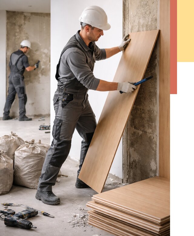 Демонтаж стеновых панелей в Чебоксарах от 3599 руб. за м² быстро и недорого | ОТДЕЛОЧНИК-Чбк