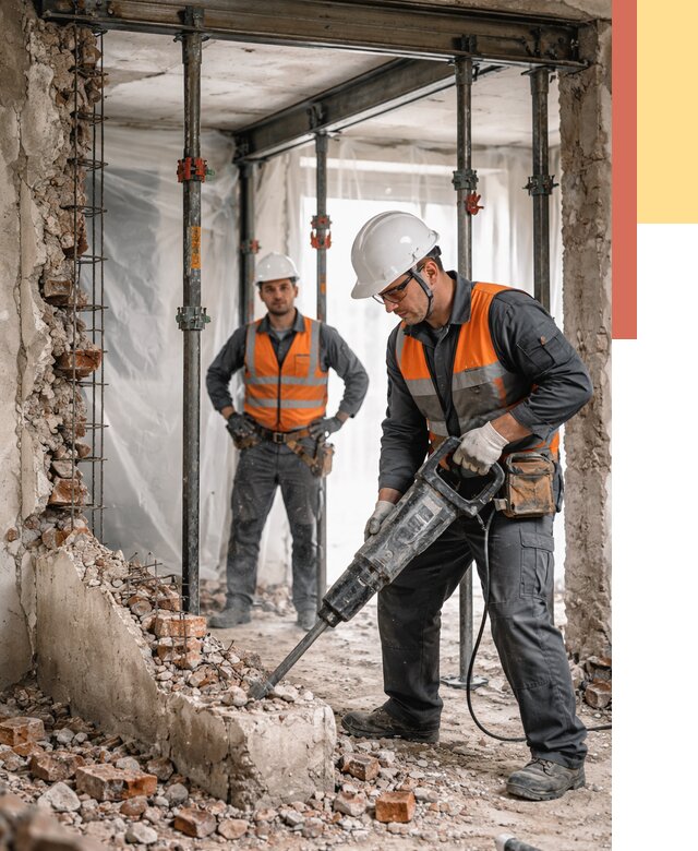 Снос несущих стен в Чебоксарах от 10541 руб. — демонтаж несущей стены под ключ | ОТДЕЛОЧНИК-Чбк