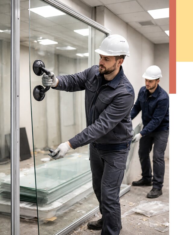 Демонтаж стеклянных перегородок в Чебоксарах от 3291 руб. — быстро и недорого | ОТДЕЛОЧНИК-Чбк