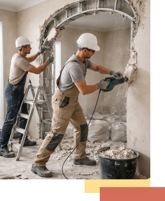 Демонтаж гипсокартонной арки в Чебоксарах быстро и аккуратно