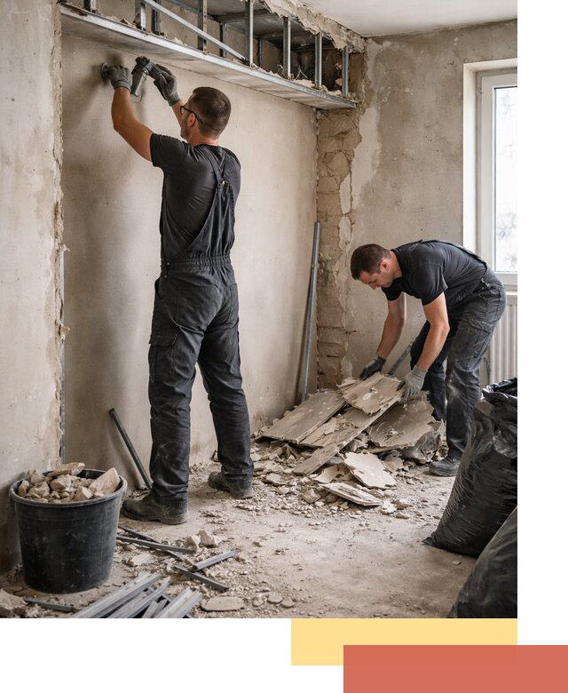 Демонтаж короба из гипсокартона в Чебоксарах быстро и аккуратно