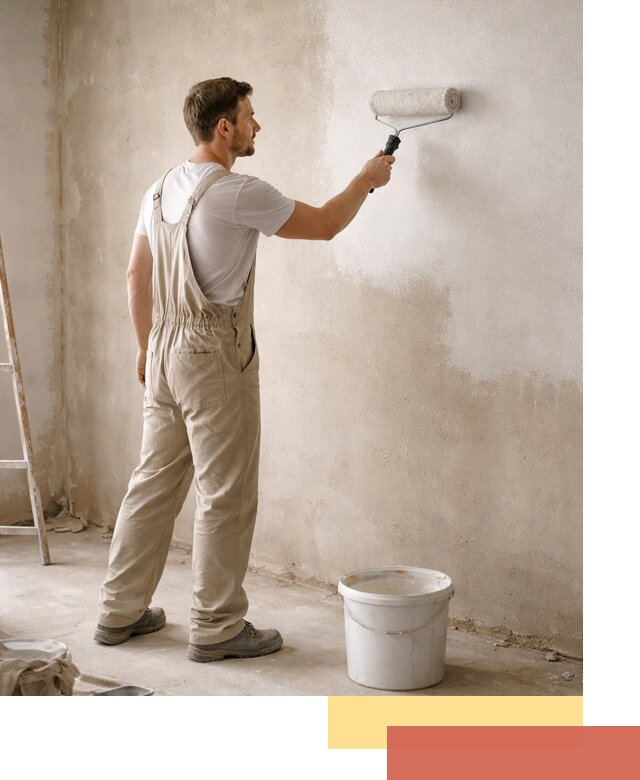 Грунтовка стен под отделку в Чебоксарах профессиональным раствором