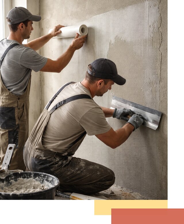 Армирование стен стеклосеткой в Чебоксарах для прочной отделки