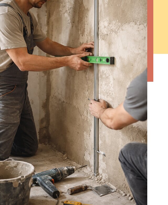 Установка штукатурных маяков в Чебоксарах от 7199 руб. — быстро и недорого | ОТДЕЛОЧНИК-Чбк