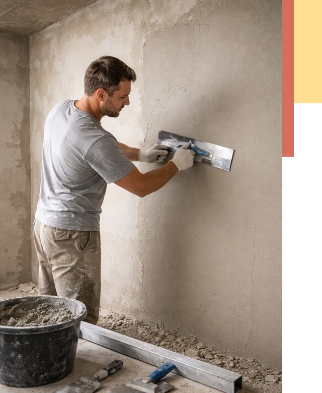 Штукатурка стен без маяков в Чебоксарах от 7404 руб/м2 — услуги и цена | ОТДЕЛОЧНИК-Чбк