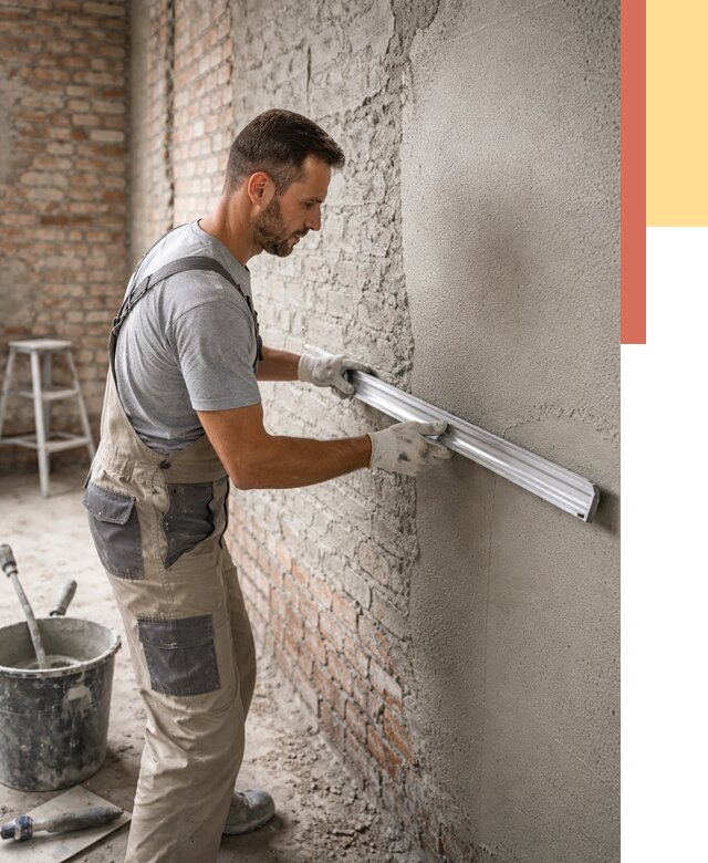 Штукатурка кирпичных стен в Чебоксарах от 4628 руб/м2 — быстро и недорого | ОТДЕЛОЧНИК-Чбк