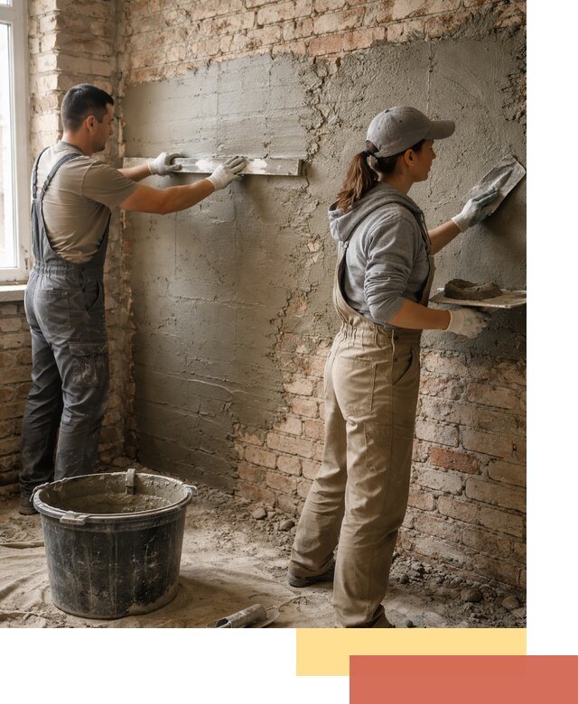 Штукатурка кирпичных стен в Чебоксарах — качественно и надежно