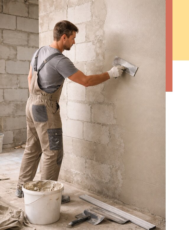 Штукатурка стен из газобетона в Чебоксарах от 2160 руб./м2 — быстро и недорого | ОТДЕЛОЧНИК-Чбк