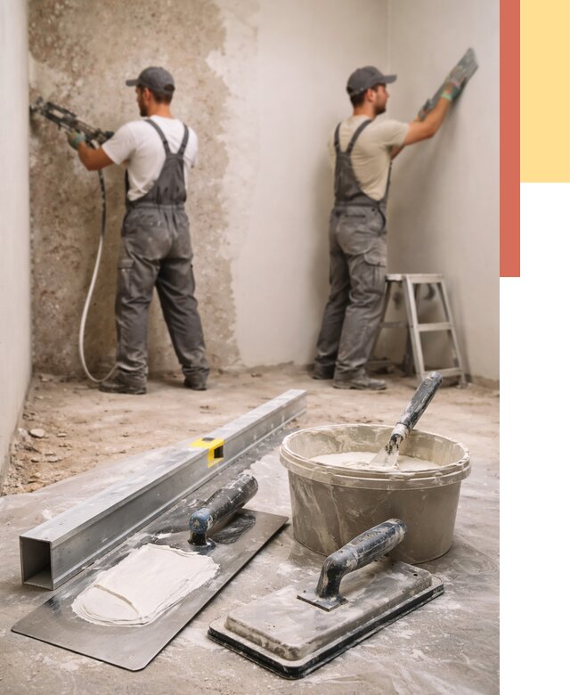 Штукатурка стен под обои в Чебоксарах от 4628 руб./м2 — выравнивание под обои | ОТДЕЛОЧНИК-Чбк