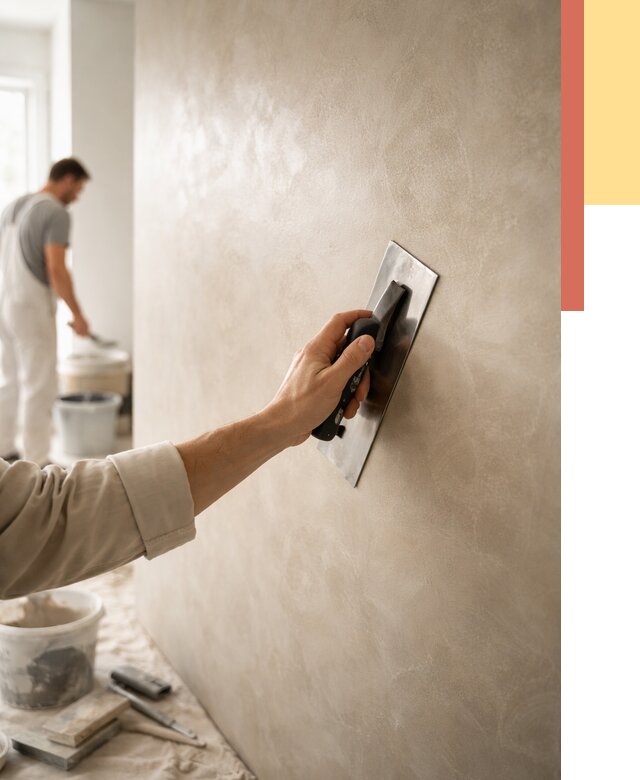 Венецианская штукатурка в Чебоксарах от 3599 руб/м² — нанесение стен под ключ | ОТДЕЛОЧНИК-Чбк