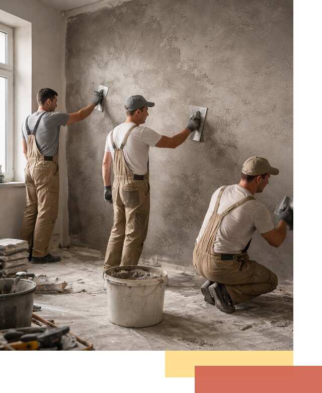 Декоративная штукатурка под бетон в Чебоксарах для стен и потолков