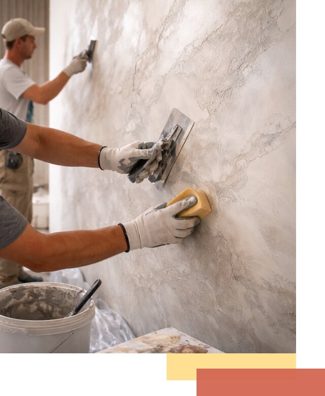 Декоративная штукатурка под мрамор в Чебоксарах для стен и потолков