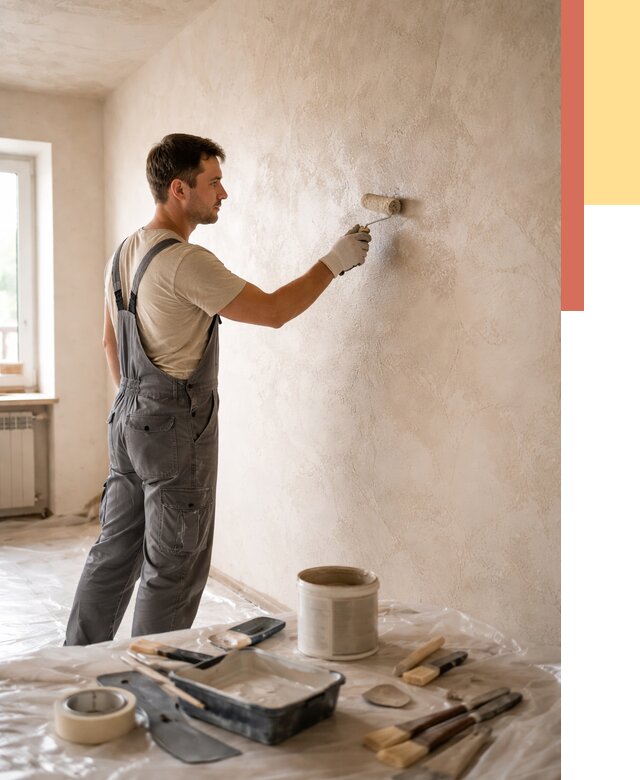 Нанесение лессирующей краски по декоративке в Чебоксарах от 1800 руб. | ОТДЕЛОЧНИК-Чбк