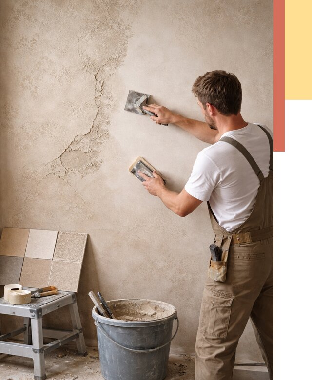 Ремонт декоративной штукатурки в Чебоксарах от 4628 руб. под ключ | ОТДЕЛОЧНИК-Чбк