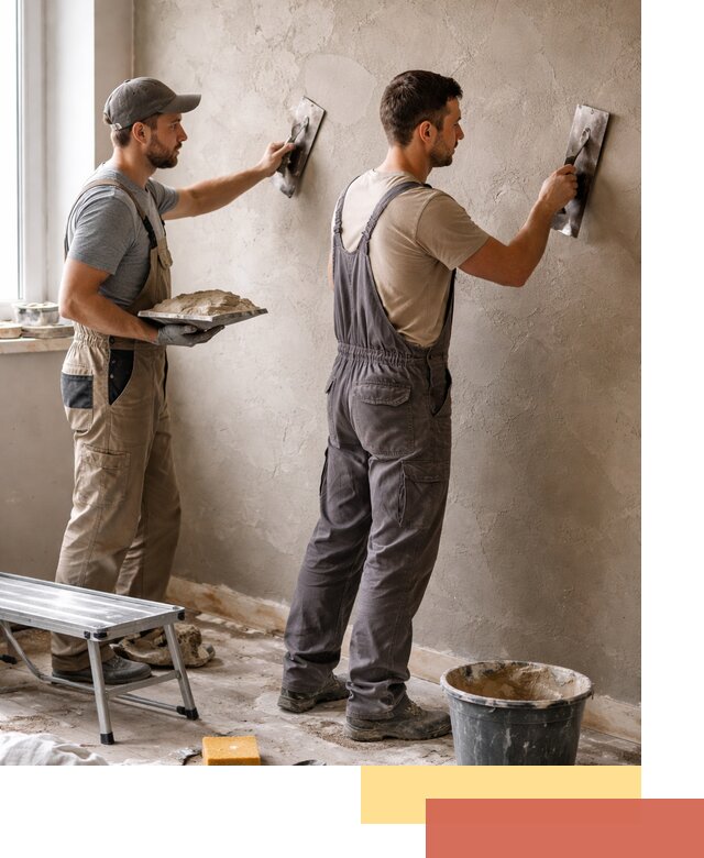 Ремонт декоративной штукатурки и восстановление фактуры в Чебоксарах