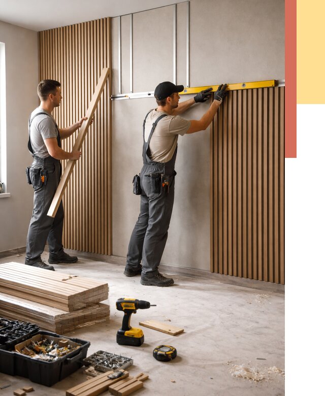 Монтаж реечных панелей на стены в Чебоксарах от 1234 руб. — быстро и недорого | ОТДЕЛОЧНИК-Чбк