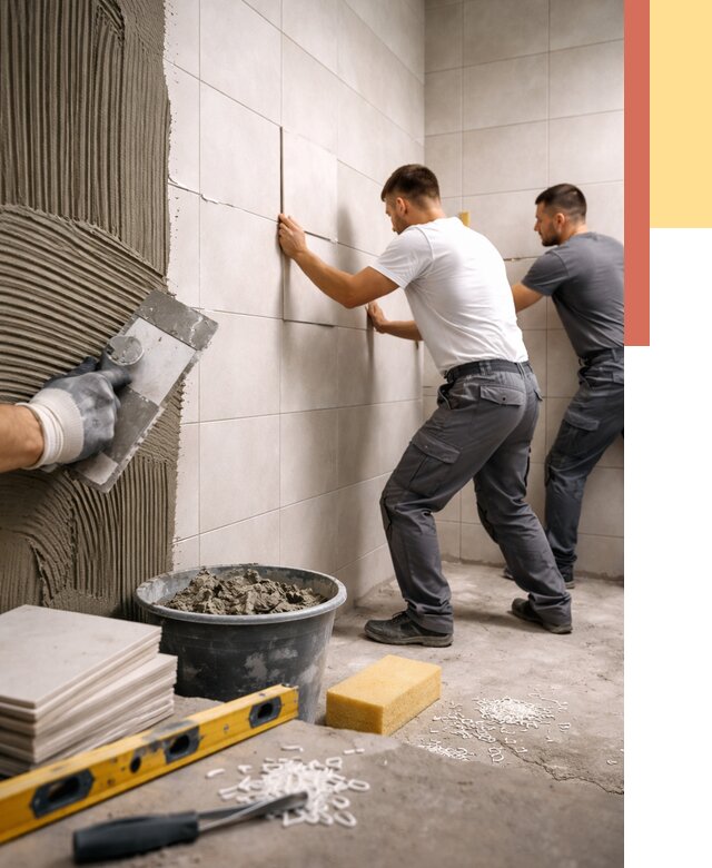 Укладка плитки на стены в Чебоксарах от 874 руб. — качественно и недорого | ОТДЕЛОЧНИК-Чбк