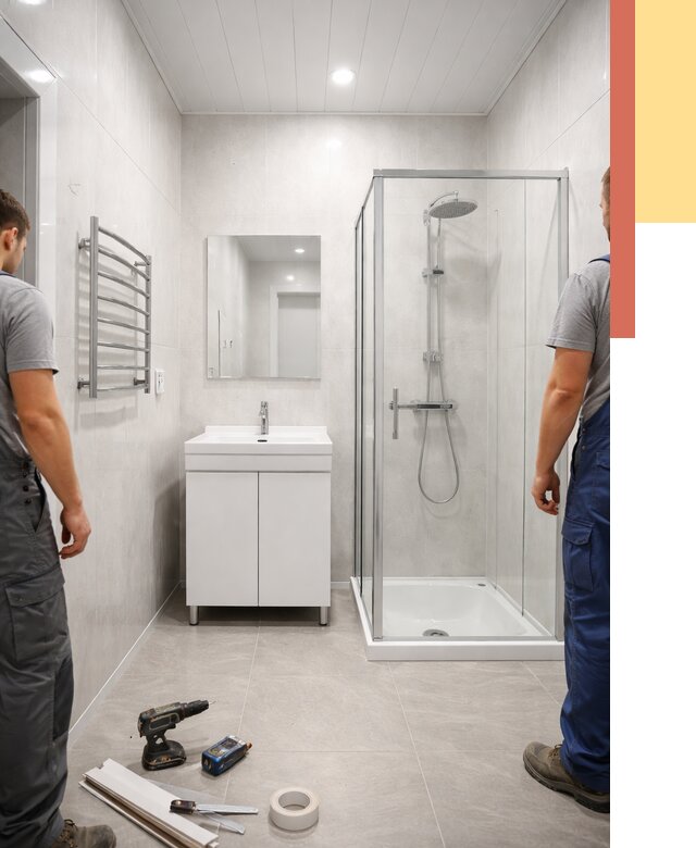 Отделка ванной комнаты панелями ПВХ в Чебоксарах от 4628 руб. за м2 | ОТДЕЛОЧНИК-Чбк