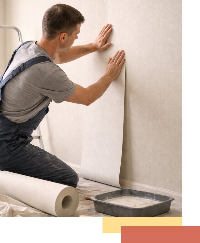 Поклейка флизелиновых обоев в Чебоксарах качественно и быстро