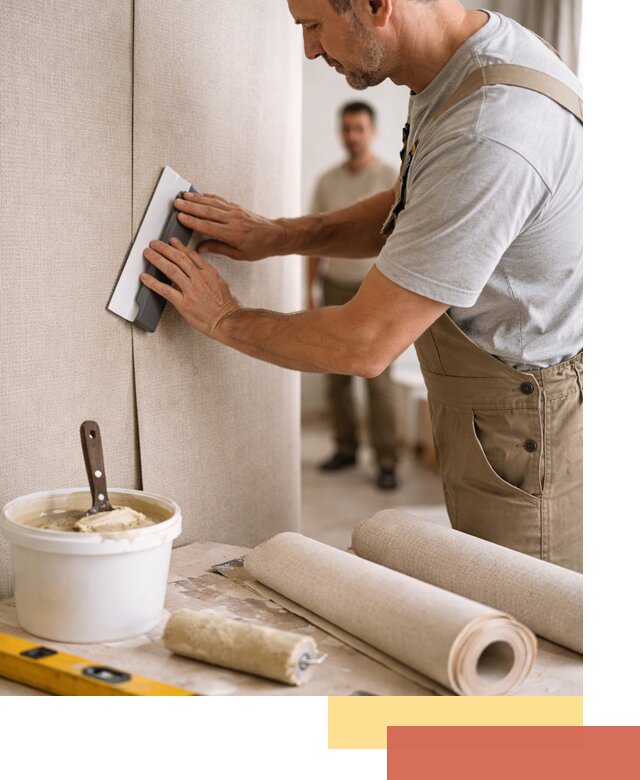 Поклейка текстильных обоев в Чебоксарах профессионально и аккуратно