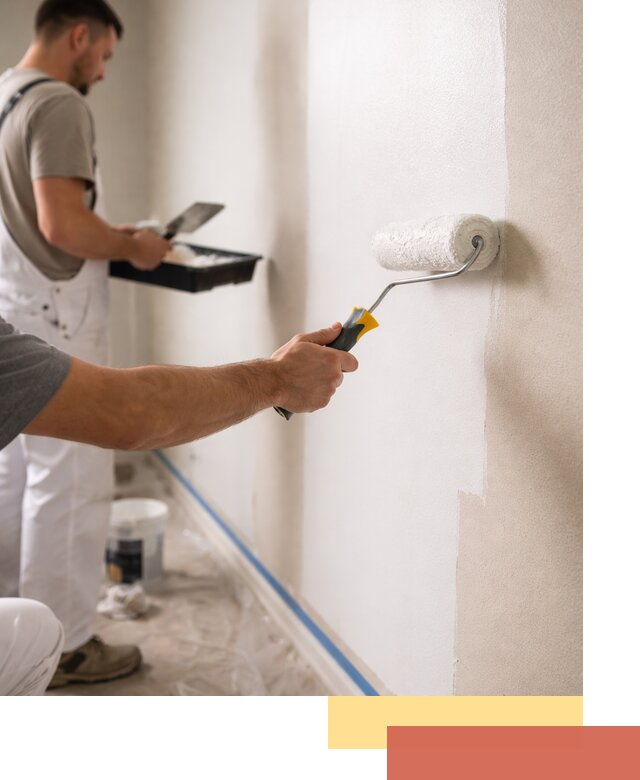 Покраска стен акриловой краской профессионально в Чебоксарах