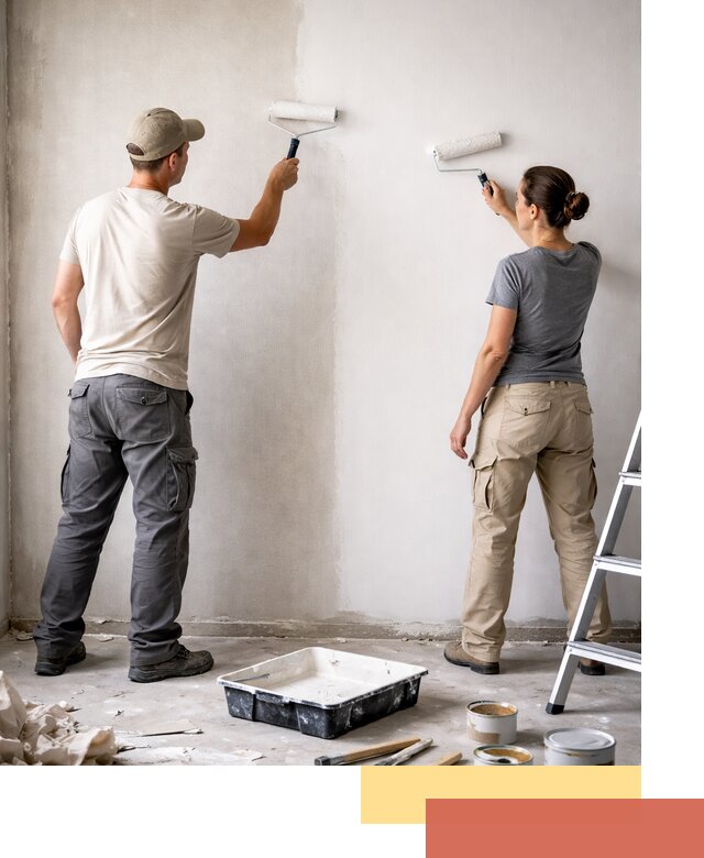 Окраска стен по стеклохолсту в Чебоксарах качественно и долговечно