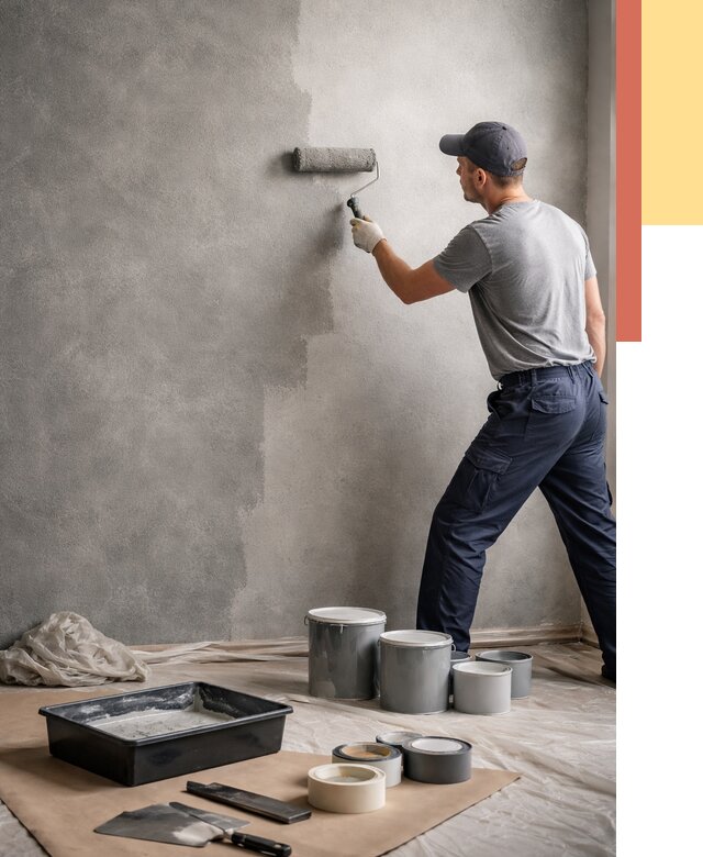 Покраска стен под бетон в Чебоксарах от 668 руб. за м2 — быстро и недорого | ОТДЕЛОЧНИК-Чбк