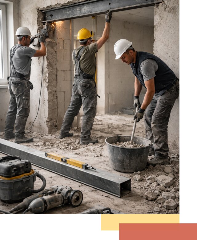 Создание проемов в стенах и несущих конструкциях в Чебоксарах