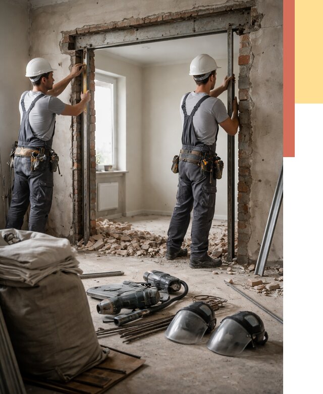 Расширение дверного проема в Чебоксарах от 12855 руб. под ключ | ОТДЕЛОЧНИК-Чбк