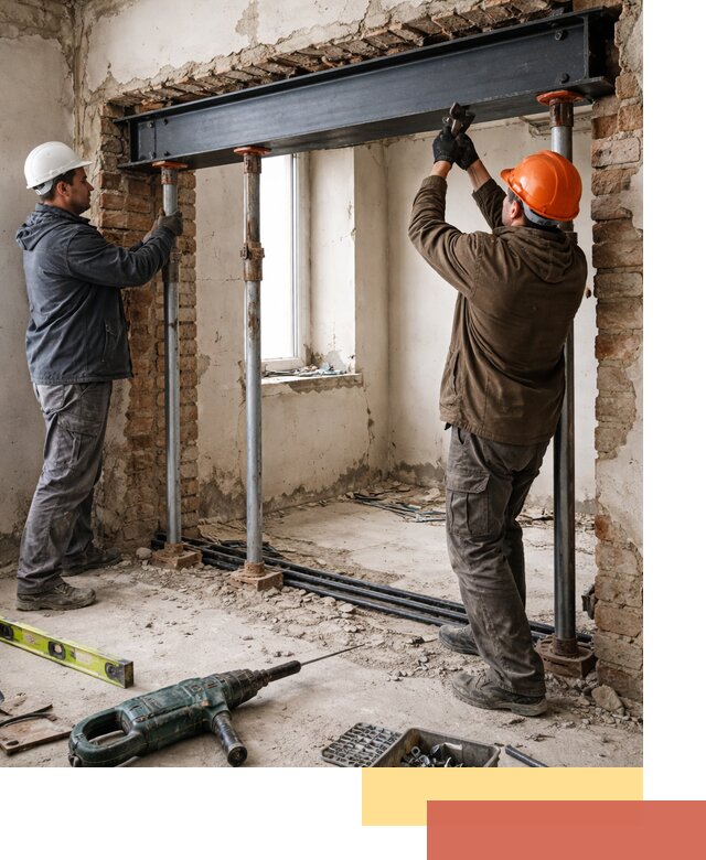 Усиление проема в стене в Чебоксарах для расширения и безопасности