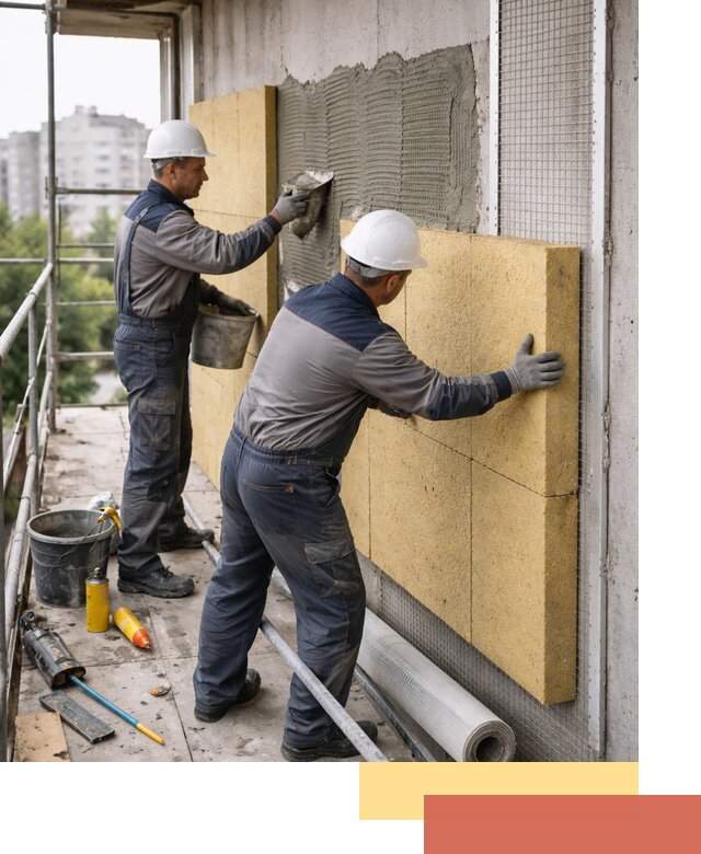 Утепление стен зданий и домов в Чебоксарах качественно и надежно