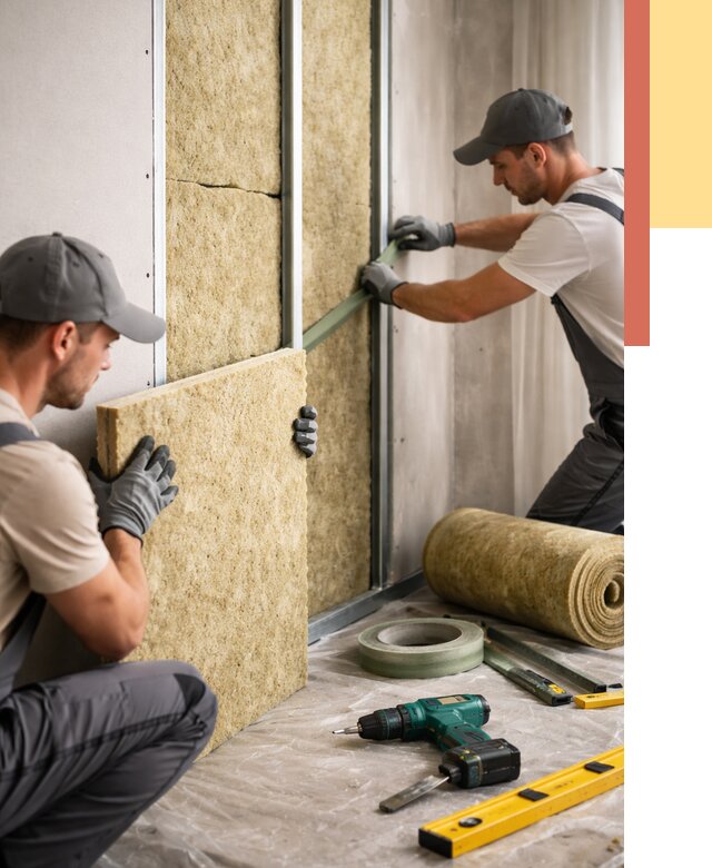 Шумоизоляция стен в Чебоксарах под ключ от 1903 руб. | ОТДЕЛОЧНИК-Чбк