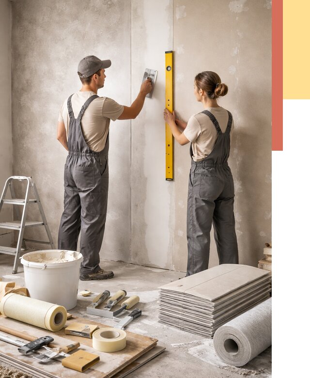 Отделка стен в Чебоксарах от 1543 руб/м² — недорого, быстро, под ключ | ОТДЕЛОЧНИК-Чбк