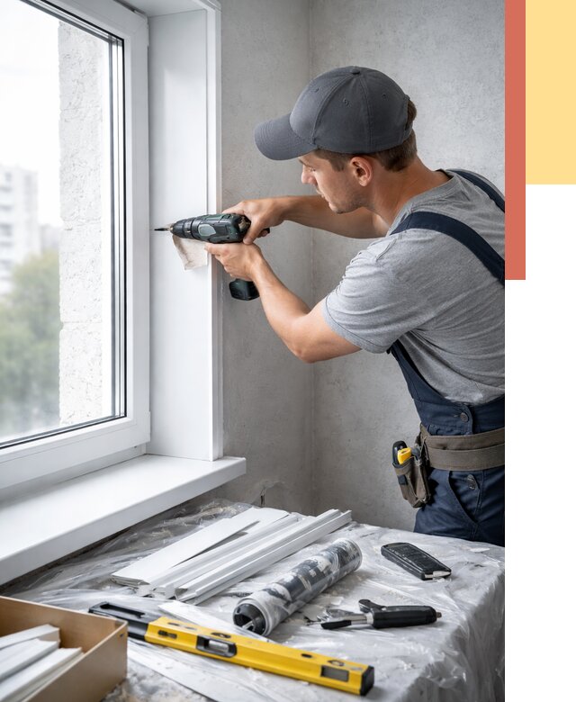 Установка пластиковых откосов в Чебоксарах от 2314 руб. | ОТДЕЛОЧНИК-Чбк монтаж, быстро и недорого