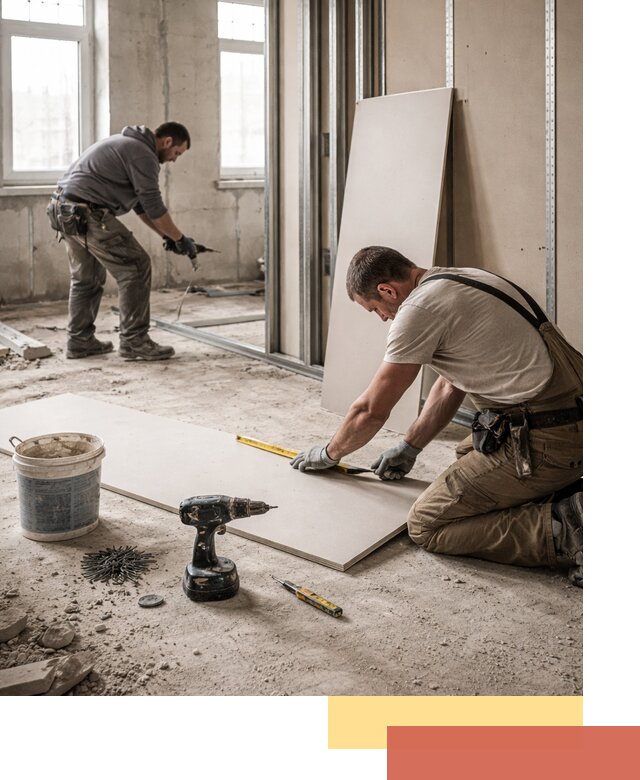 Кладка перегородок из ПГП под ключ в Чебоксарах