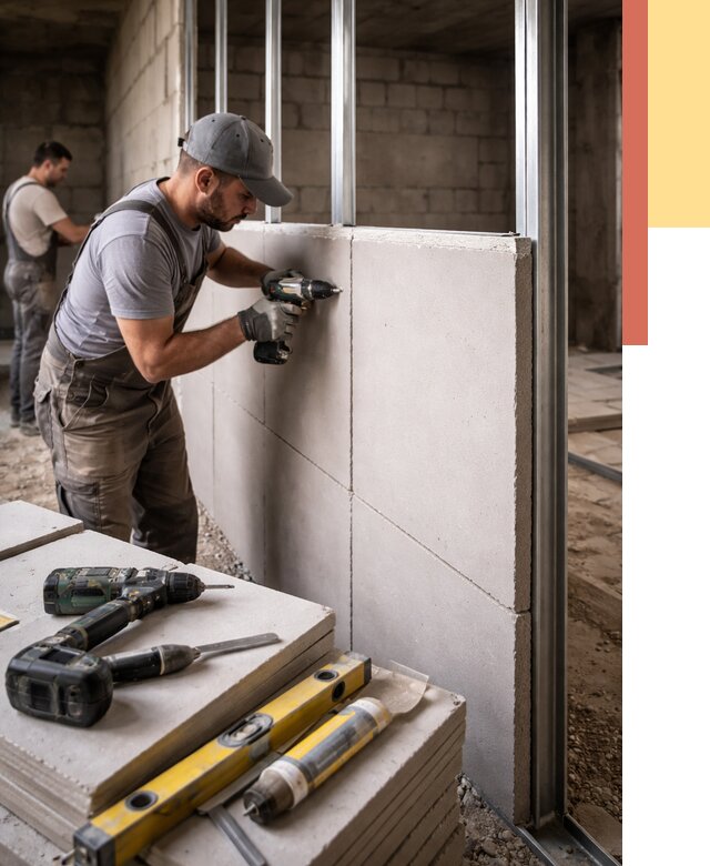 Кладка влагостойких перегородок ПГП в Чебоксарах от 1234 руб. под ключ | ОТДЕЛОЧНИК-Чбк