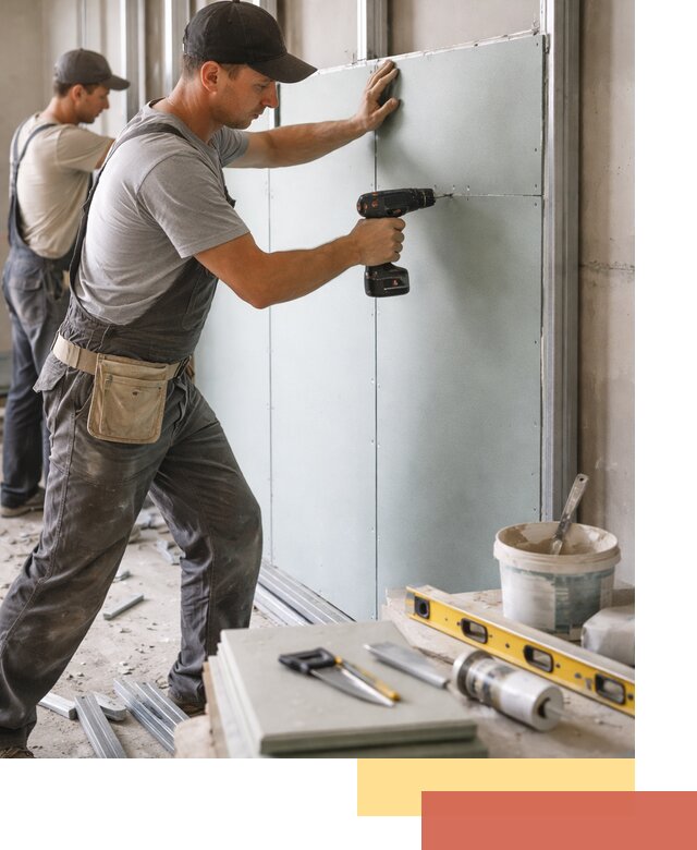 Кладка влагостойких перегородок ПГП в Чебоксарах