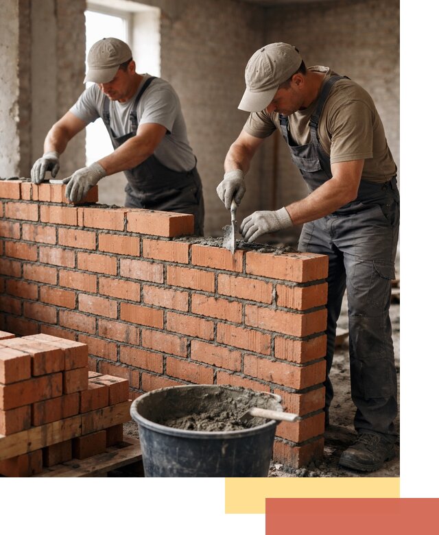 Кладка кирпичных перегородок под ключ в Чебоксарах