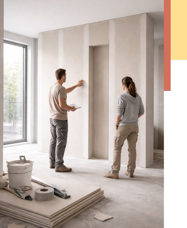 Зонирующая перегородка из гипсокартона в Чебоксарах от 2880 руб. под ключ | ОТДЕЛОЧНИК-Чбк