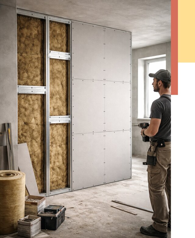 Усиленная перегородка под навеску в Чебоксарах от 13164 руб. — монтаж под ключ | ОТДЕЛОЧНИК-Чбк