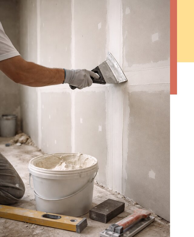 Шпаклевка перегородок из гипсокартона в Чебоксарах от 2571 руб. — услуги ОТДЕЛОЧНИК-Чбк