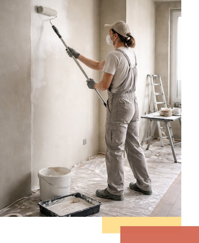 Покраска перегородок из гипсокартона в Чебоксарах качественно и недорого