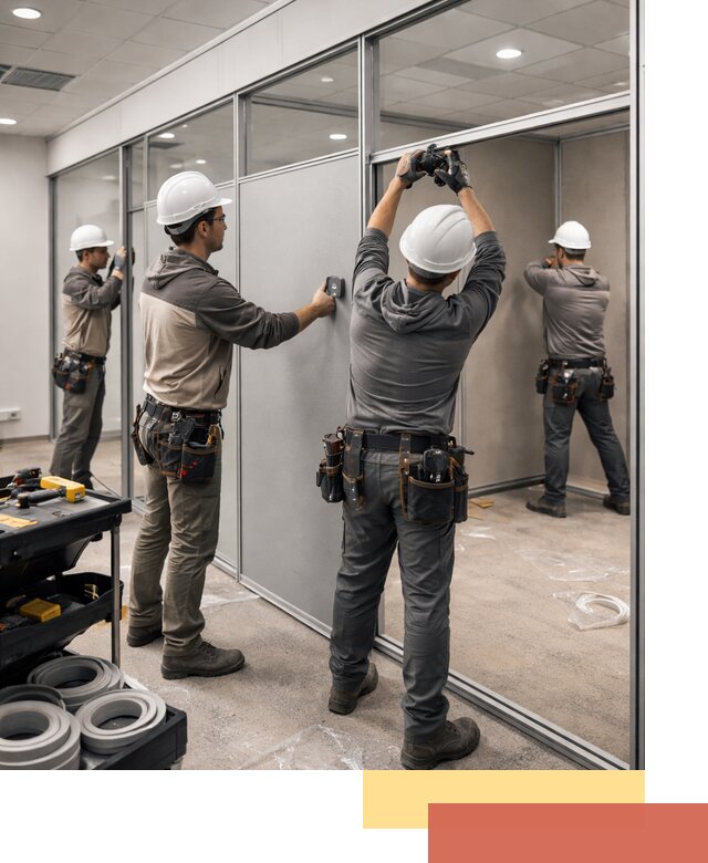 Мобильные офисные перегородки под ключ в Чебоксарах