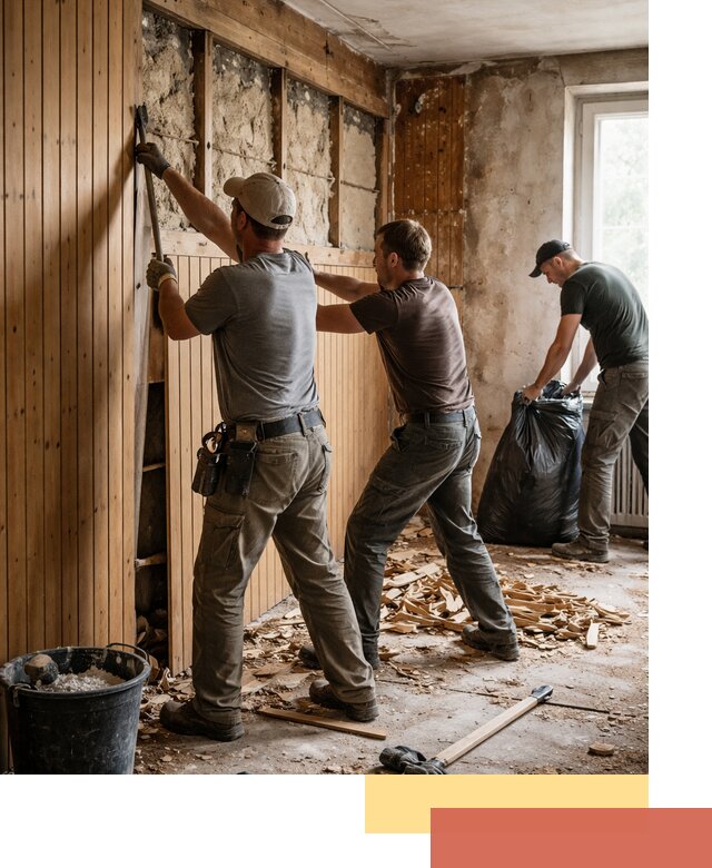 Демонтаж вагонки и вывоз материалов в Чебоксарах