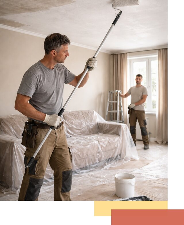 Грунтовка потолка в Чебоксарах — подготовка под покраску и отделку