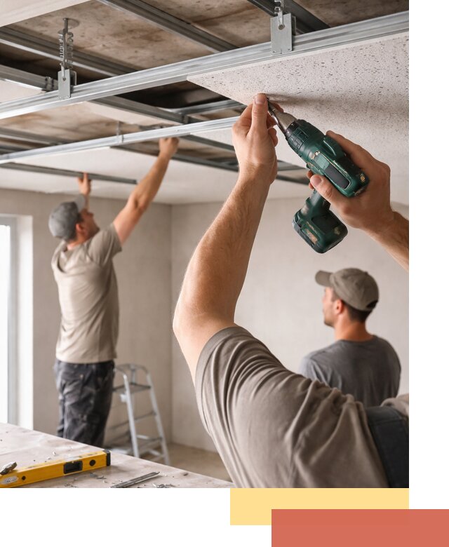 Монтаж акустического потолка в Чебоксарах под ключ