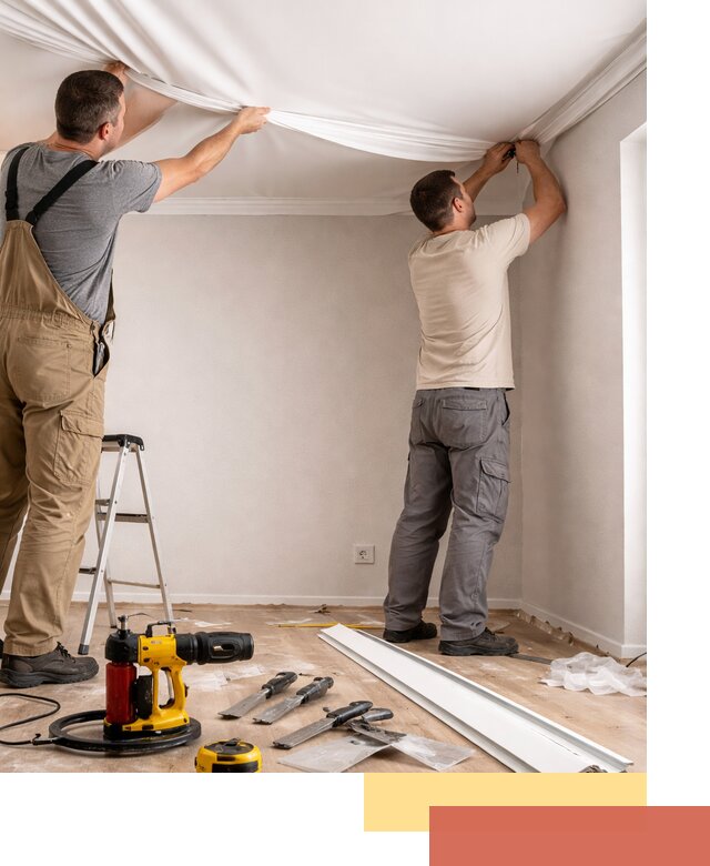 Монтаж ПВХ натяжного потолка в Чебоксарах качественно и быстро