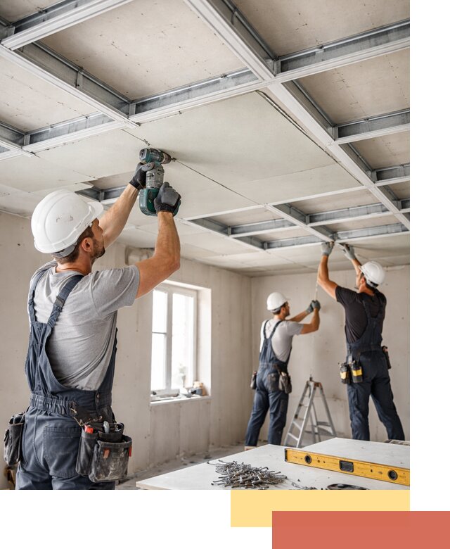 Кессонный потолок из гипсокартона под ключ в Чебоксарах