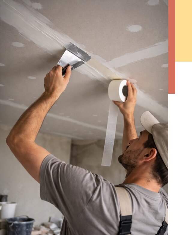 Обработка швов потолка ГКЛ в Чебоксарах от 7713 руб. под ключ | ОТДЕЛОЧНИК-Чбк